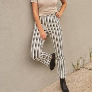 BDG Black & White Stripe Denim Pants
